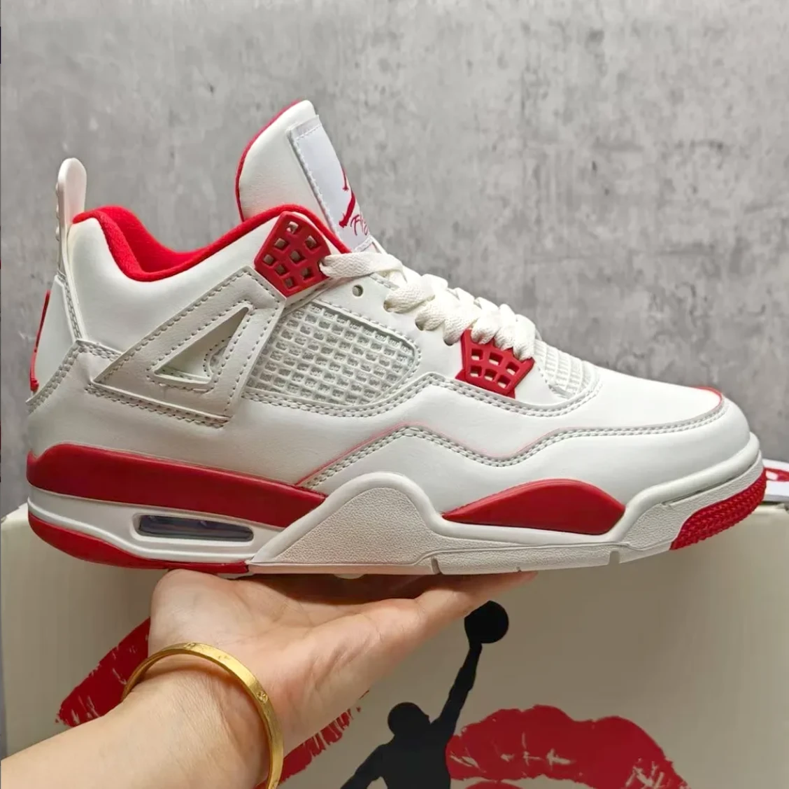 Air Jordan 4 Sierra Red Shoes Sneakers by Air Jordan