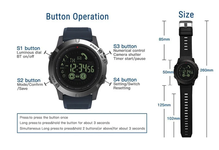 Invincible Military Smart T Watch by BowLift