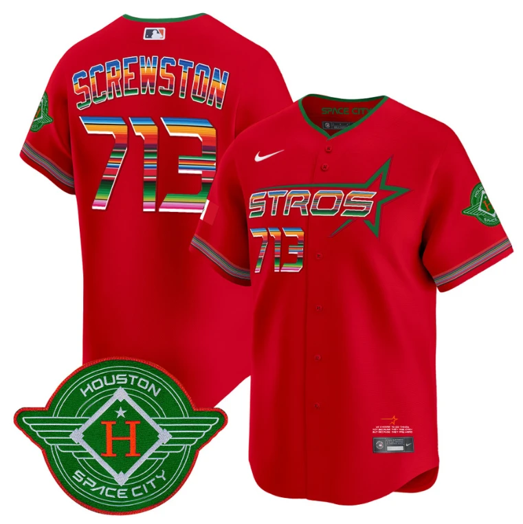 Screwston Jersey #713 Astros 2025 City Connect Mexico Vapor Premier Limited Stitched Red by My Store