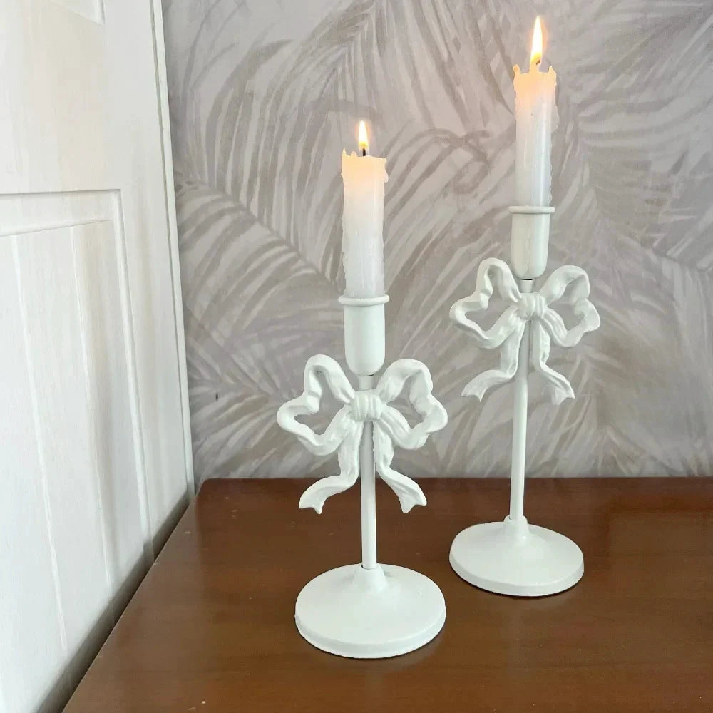 French Wrought Iron Candle Holder by Bowlift