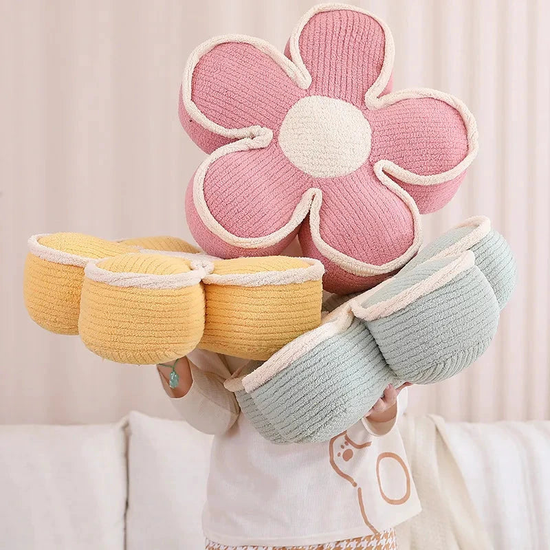 Pastel Fluffy Flower Cushion by Bowlift