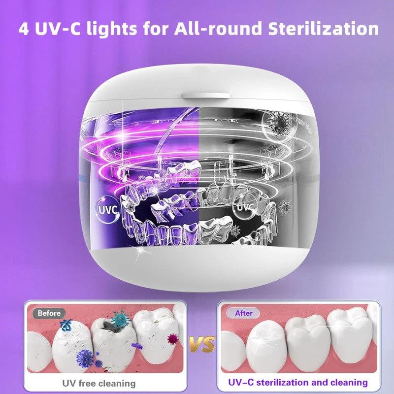 UltraClean Pro: Multi-Functional Ultrasonic Cleaner with UV Sanitizing Lights by BowLift