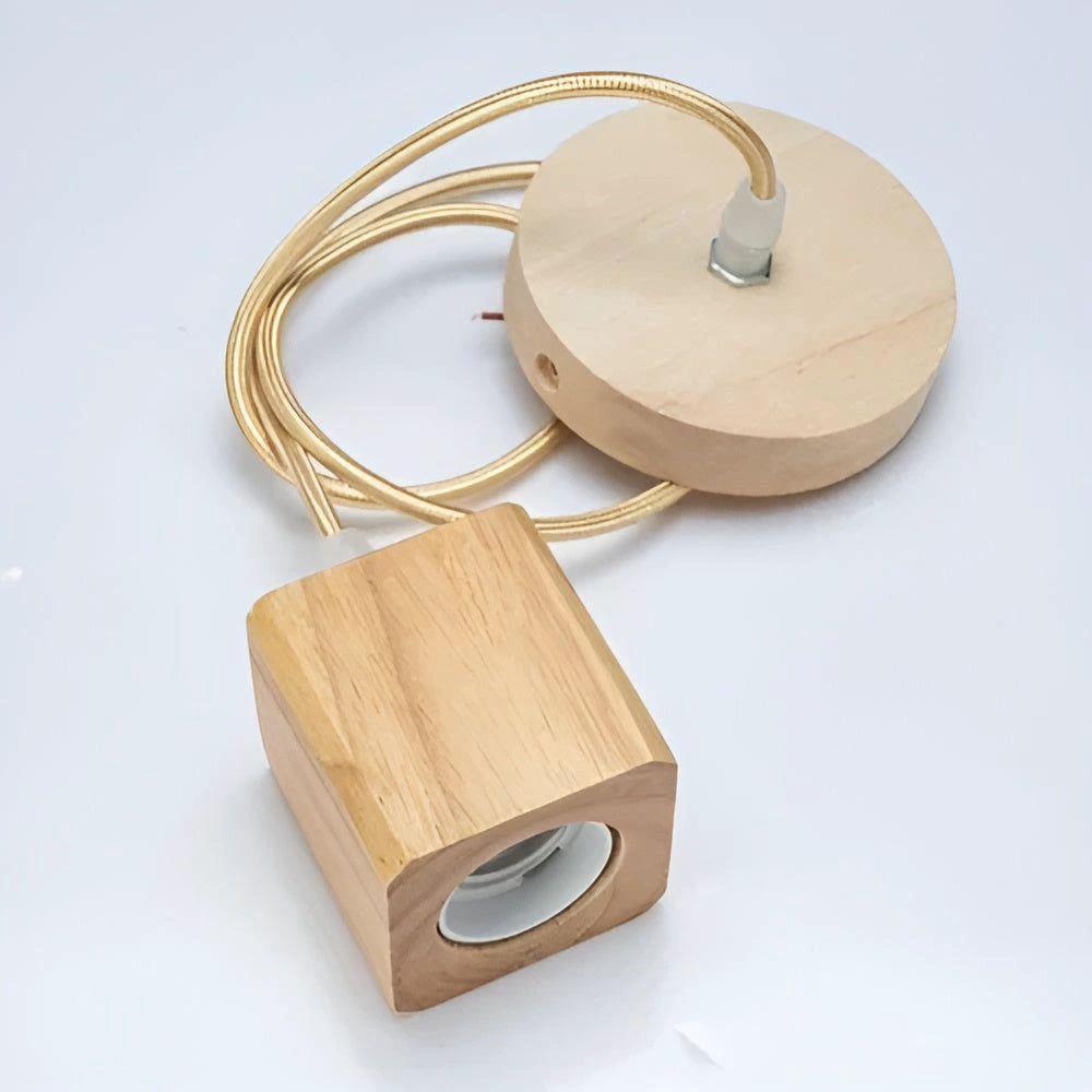 Handcrafted wooden pendant lamp with a naturally warm aura and timeless charm Bowlift by Bowlift