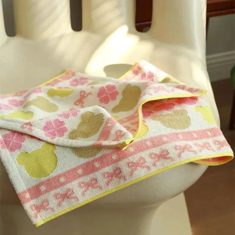 Cute Little Bear Series Cotton Towel Collection by Bowlift