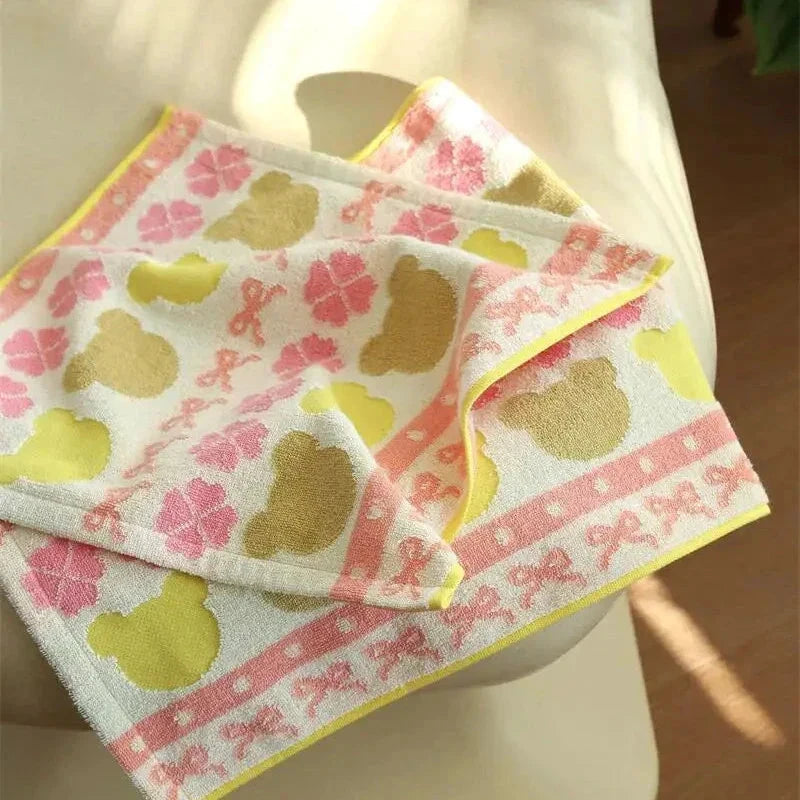 Cute Little Bear Series Cotton Towel Collection by Bowlift