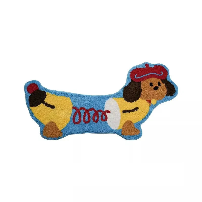 Accordion Dachshund Long Rug by Bowlift