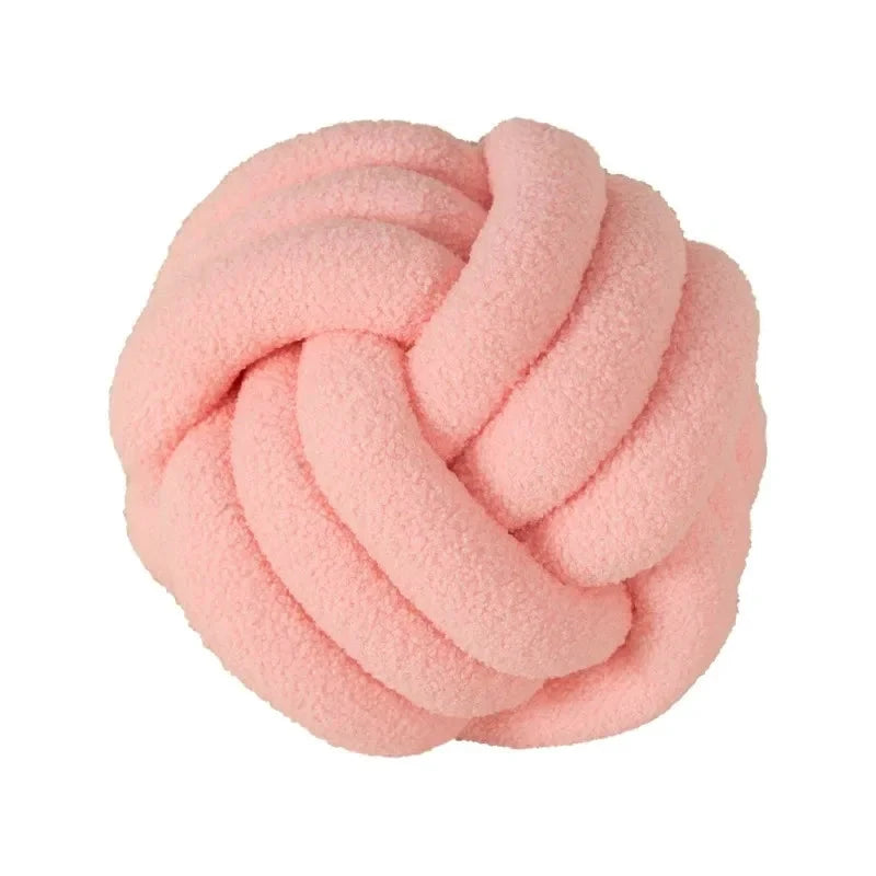 Boucle Rope Knot Ball Cushion by Bowlift