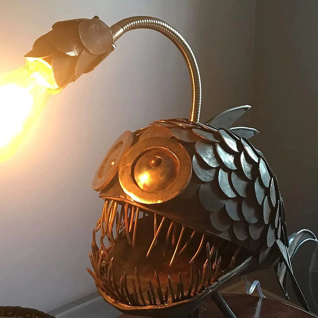 Glowfish Retro Table Lamp Bowlift by Bowlift