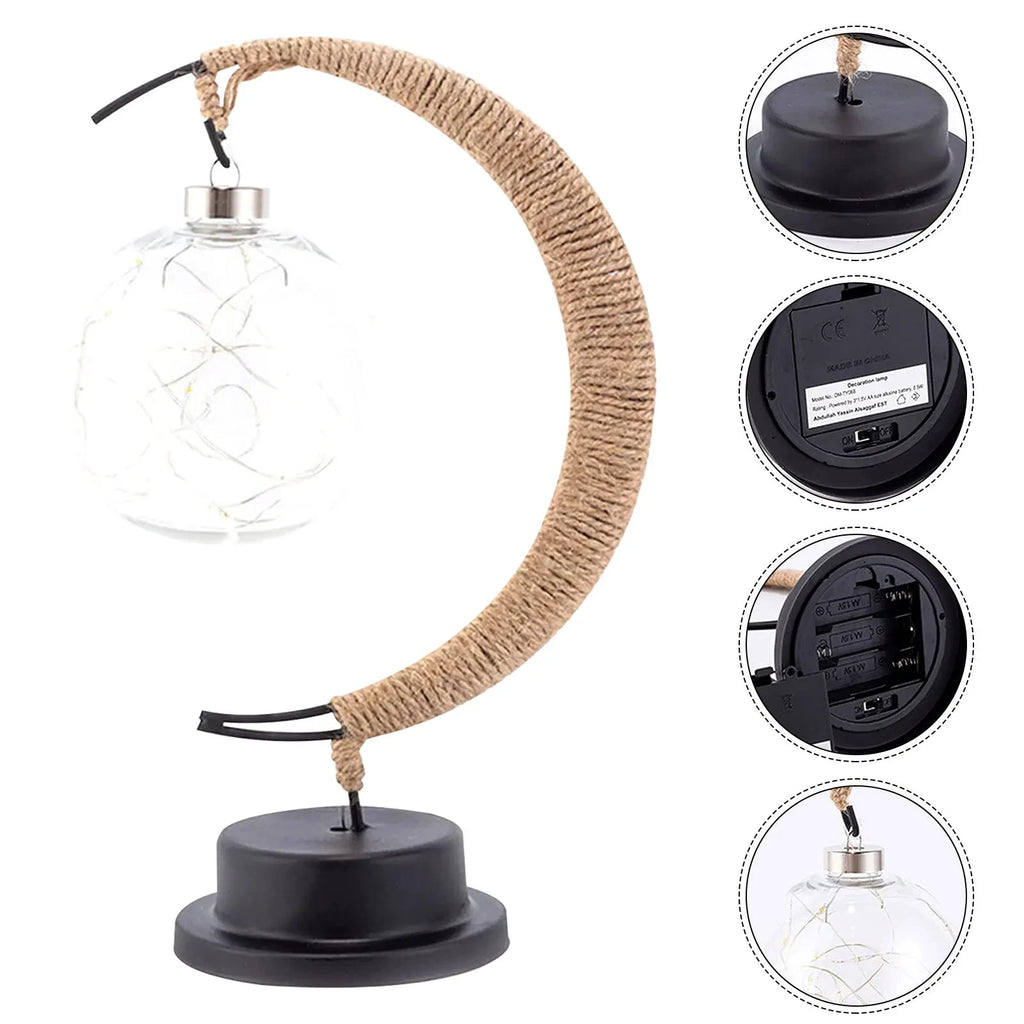 LED Lunar Lamp - Enchanted Moon Night Light for Bedroom, Nursery & Home Decor by BowLift