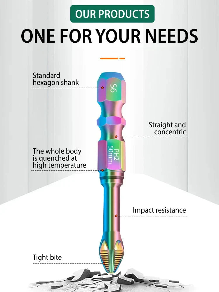 Magnetic Titanium Impact Anti-Slip Screw Head by BowLift