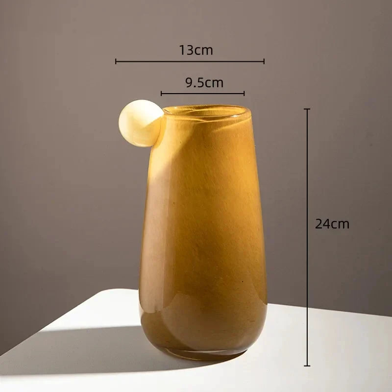 Globe Glass Chubby Vase by Bowlift