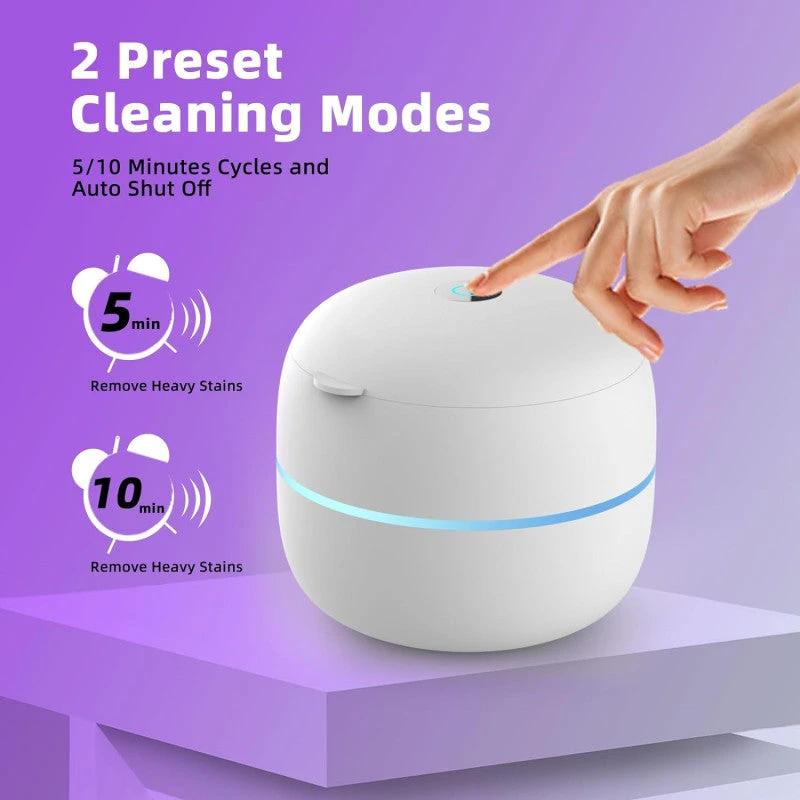 UltraClean Pro: Multi-Functional Ultrasonic Cleaner with UV Sanitizing Lights by BowLift