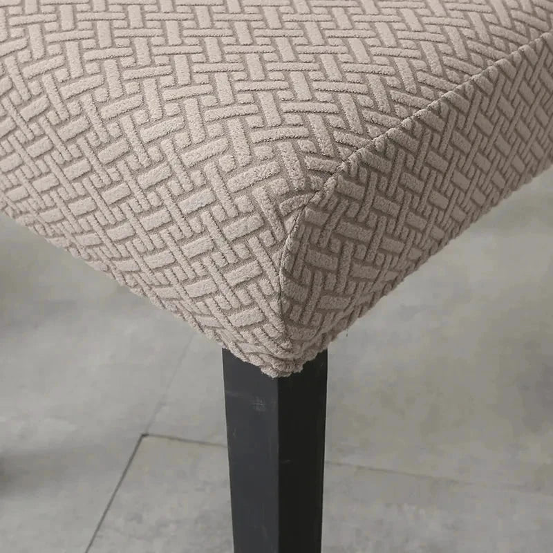 Chair Cover Velvona | Elastic & Thick Padded | Jacquard Stretch Cover | Washable & Wrinkle-Free by BowLift