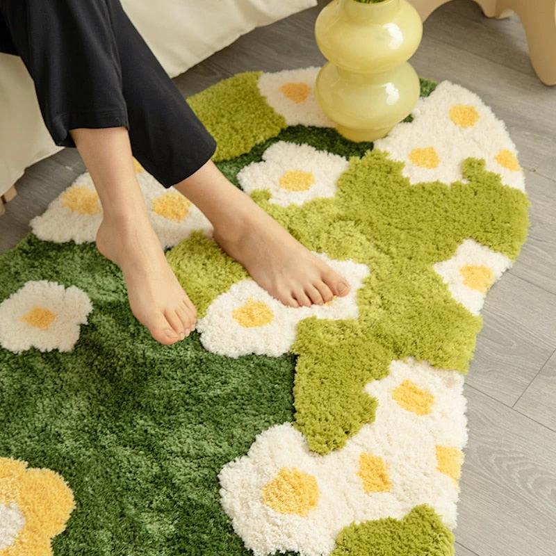 Green Garden Rug by Bowlift