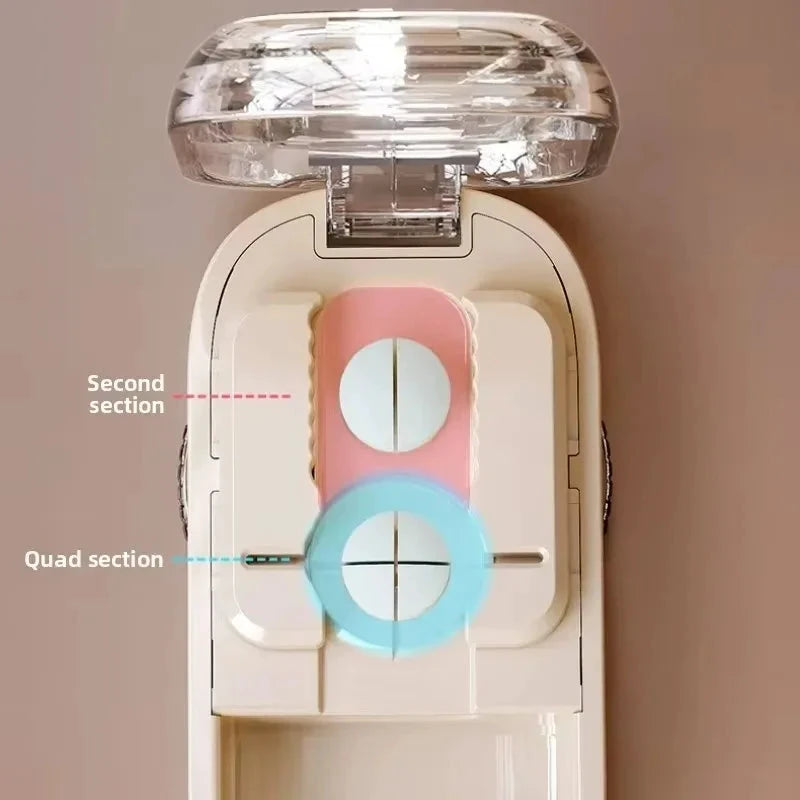 Pocket Size Dustproof Pill Cutter Organizer by BowLift