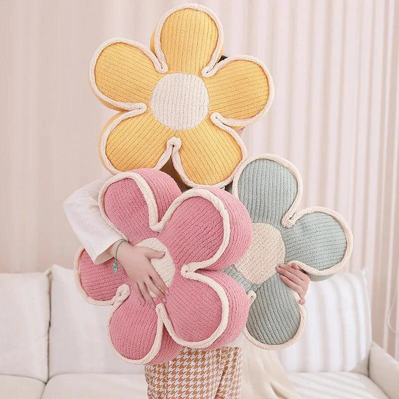 Pastel Fluffy Flower Cushion by Bowlift
