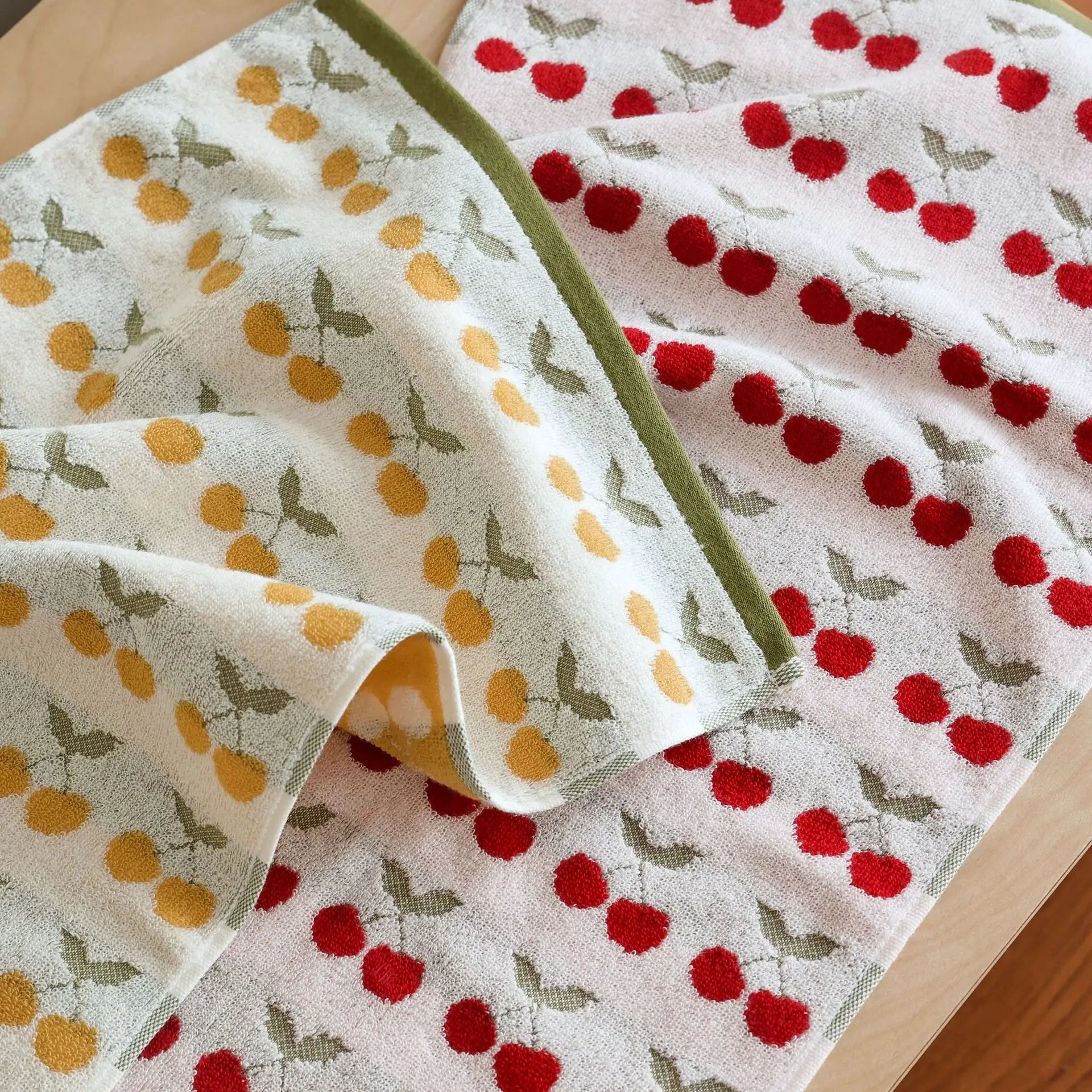Cherry Cotton Towel by Bowlift