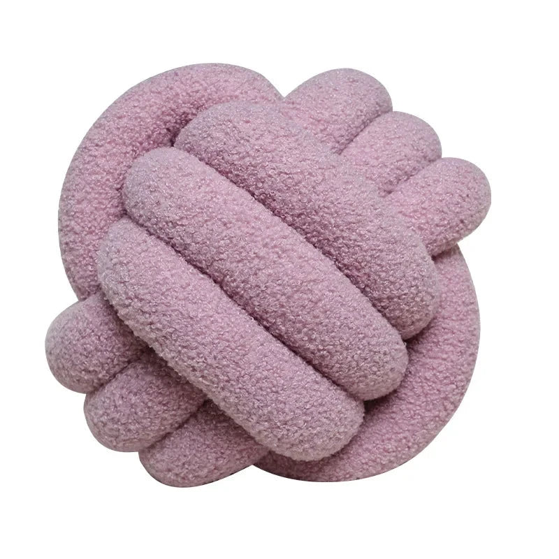 Boucle Rope Knot Ball Cushion by Bowlift