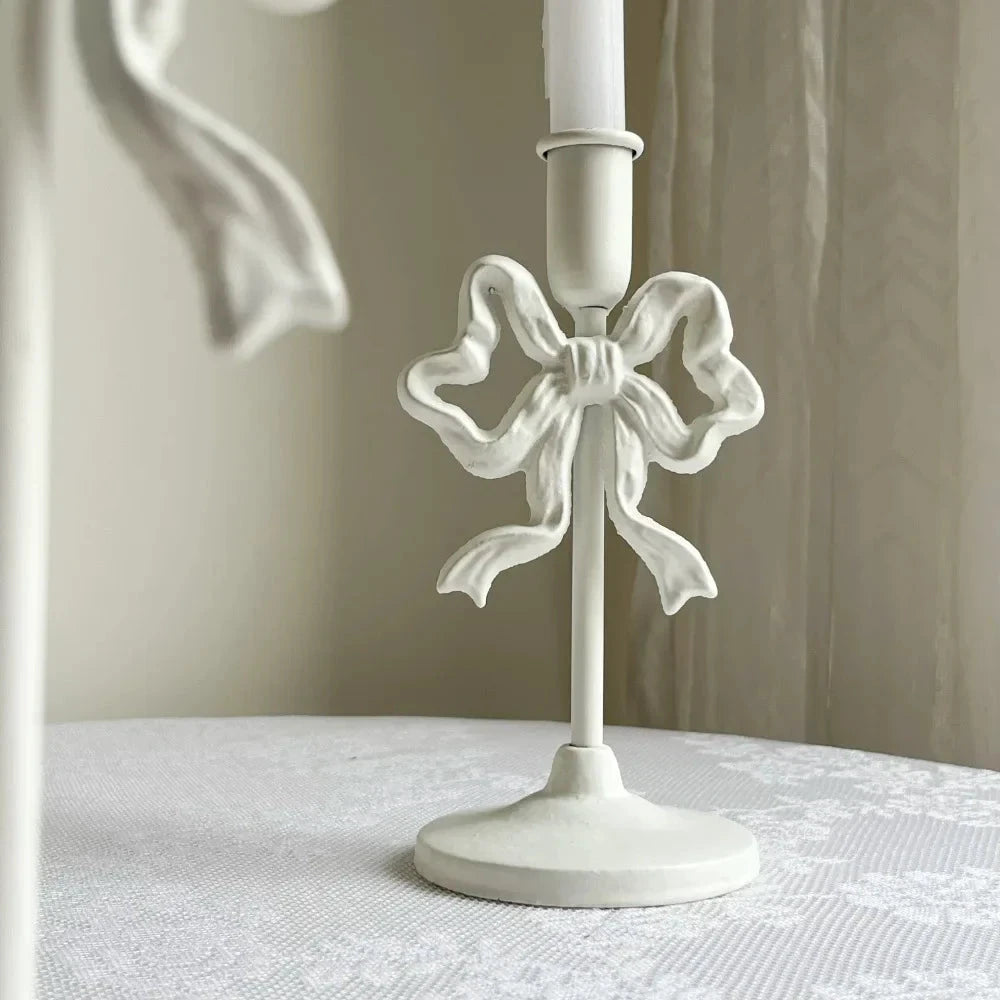French Wrought Iron Candle Holder by Bowlift