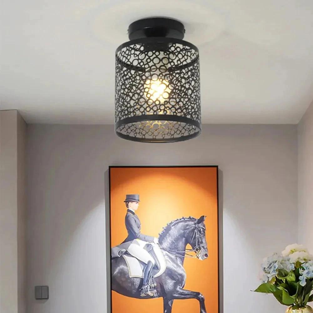 Industrial Loft Lamp with Open Frame in Vintage Style Bowlift by Bowlift