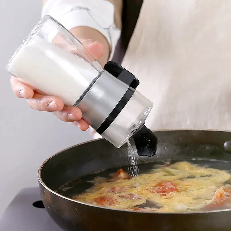 Push salt dispenser precise portions and elegant appearance by BowLift