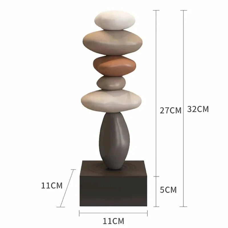 Zen Stone Stack Aesthetic Home Decor by BowLift