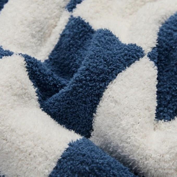 COLOURFUL CHECKERBOARD THROW by Bowlift