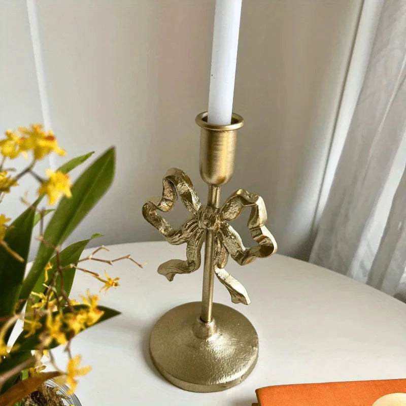 French Wrought Iron Candle Holder by Bowlift