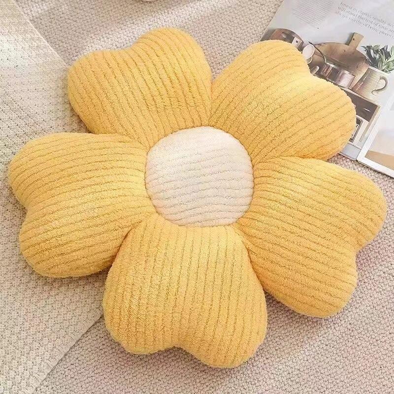 Fluffy Clover Flower Cushion by Bowlift