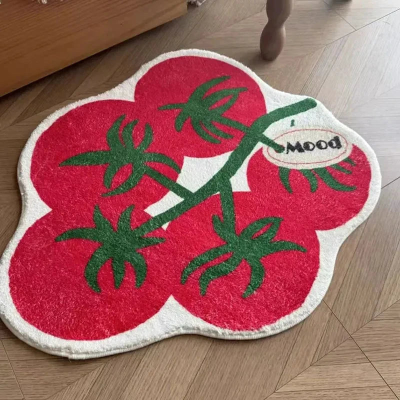 Red Tomatoes Rug by Bowlift