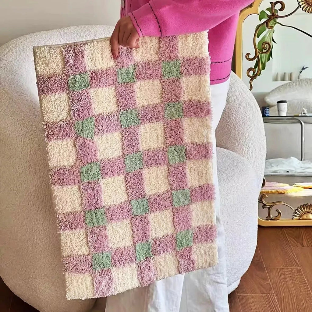 2-tone Grid Rug by Bowlift