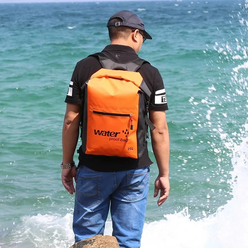 AquaGuard Backpack 25L | Waterproof and breathable backpack for kayaking, trekking and outdoor adventures by BowLift