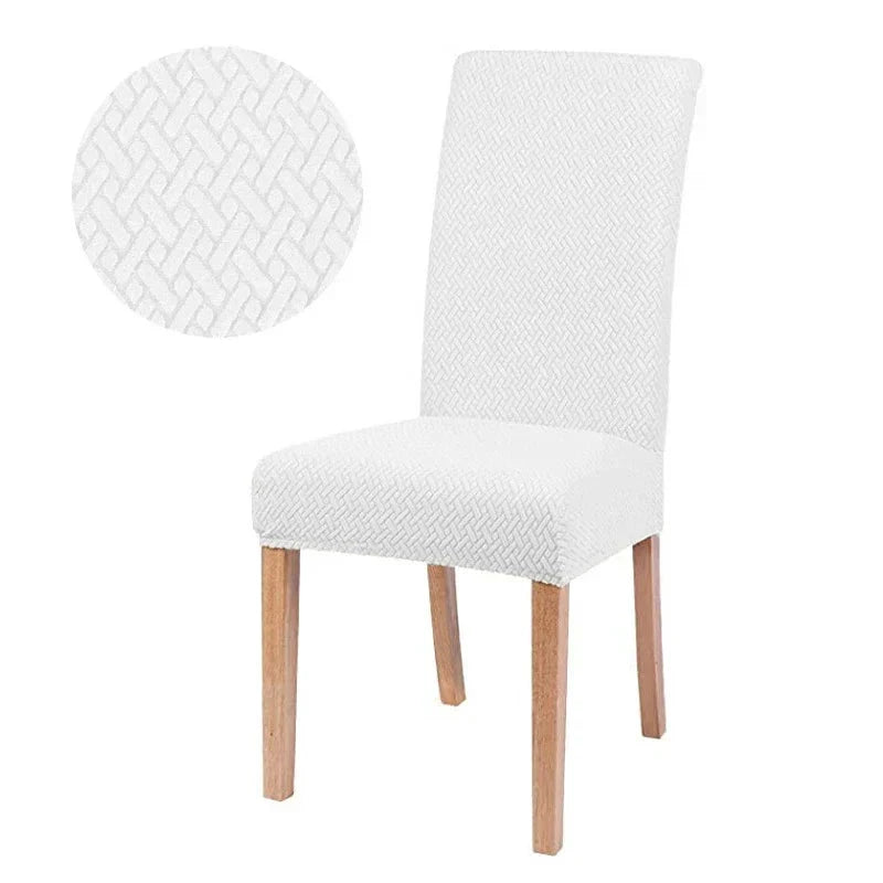 Chair Cover Velvona | Elastic & Thick Padded | Jacquard Stretch Cover | Washable & Wrinkle-Free by BowLift