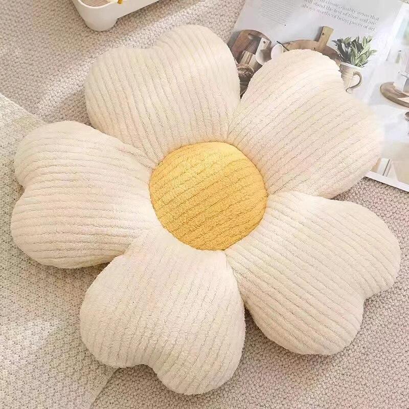 Fluffy Clover Flower Cushion by Bowlift