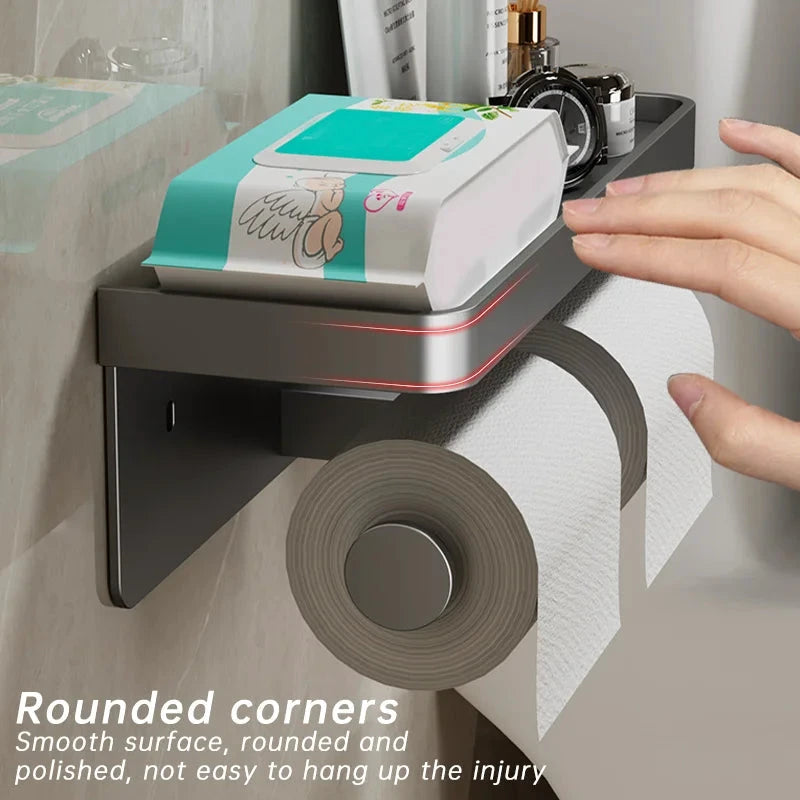 Wall-Mounted Aluminum Alloy Tissue holder by BowLift