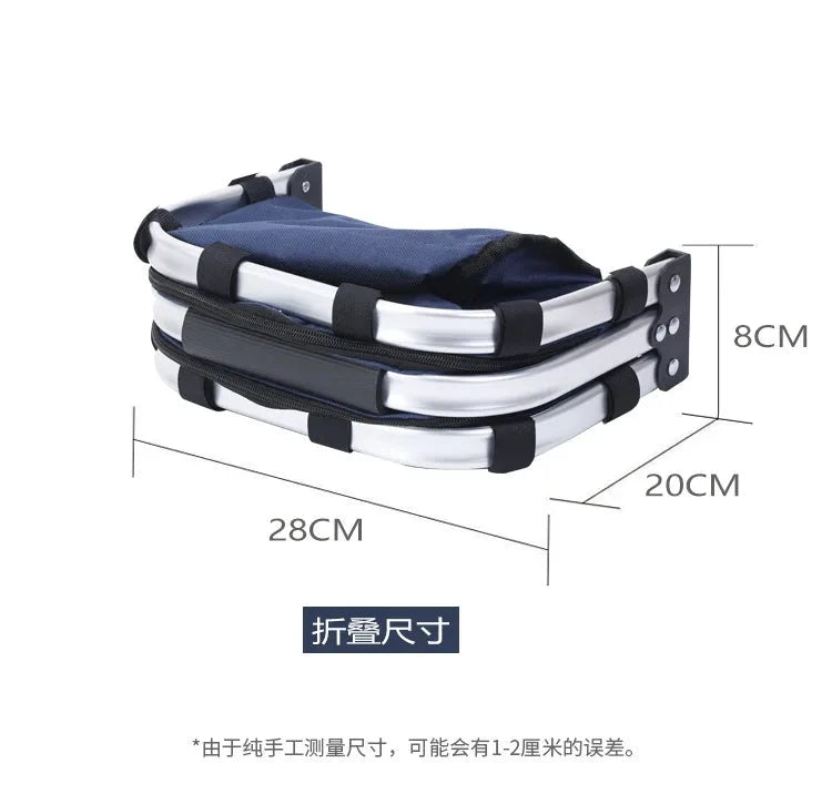 ThermaTrip Folding Basket | Insulated Picnic Basket with Aluminum Foil & Carry Handle | 3-fold Foldable | For Outing, Park, Shopping & Travel by BowLift