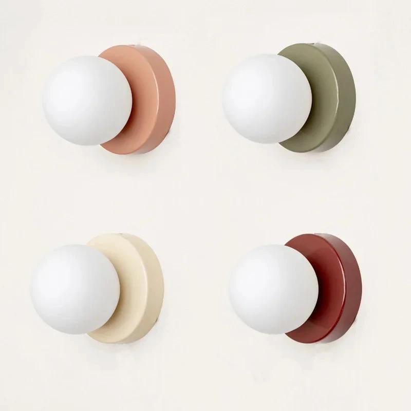 LumiGlobe - Modern Wall Light with Glass Block in Mid-Century Style Bowlift by Bowlift