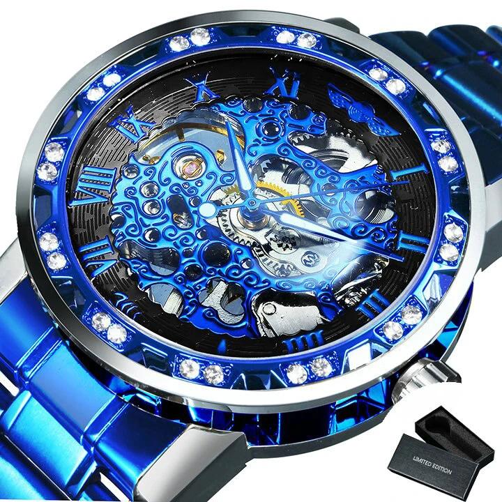 Luminous Mechanical Titan Skeleton Watch by BowLift