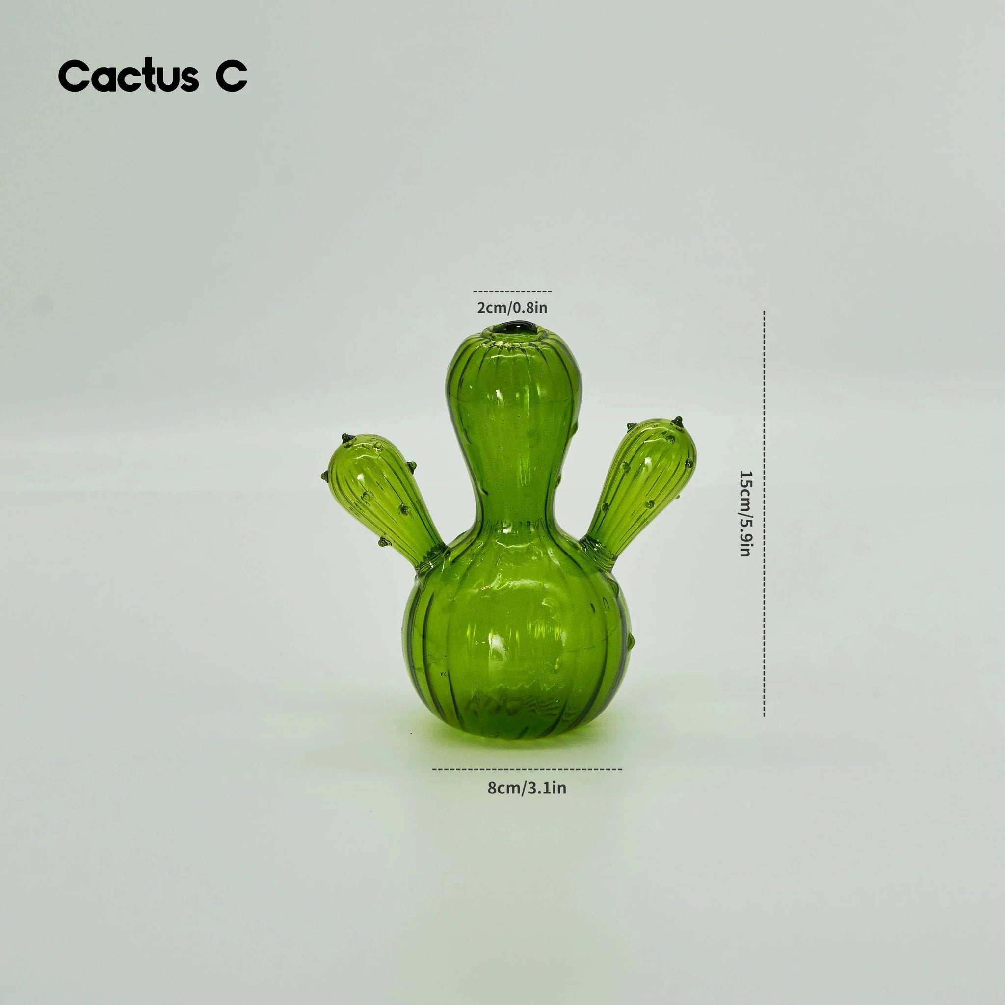 Cactus Glass Vase by Bowlift