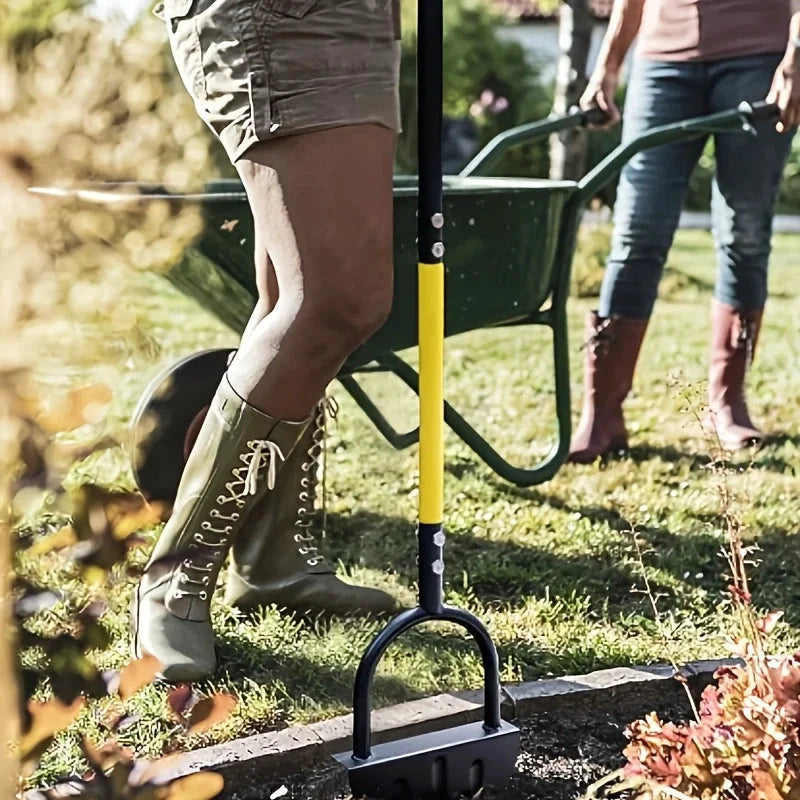 EdgeMaster Lawn Edger | Half-Moon Design with Wavy Edge | Manual Tool for Clean Lawn Edges & Beds by BowLift
