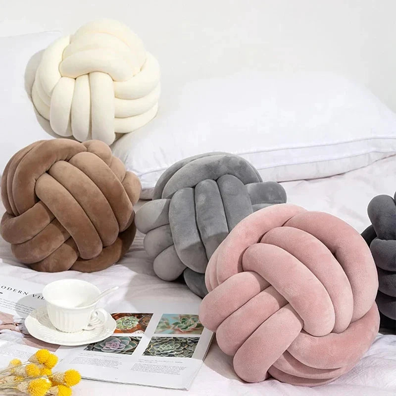 Plush Knot Cushion (Velvet) by Bowlift
