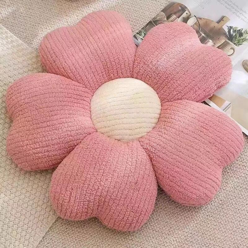 Fluffy Clover Flower Cushion by Bowlift