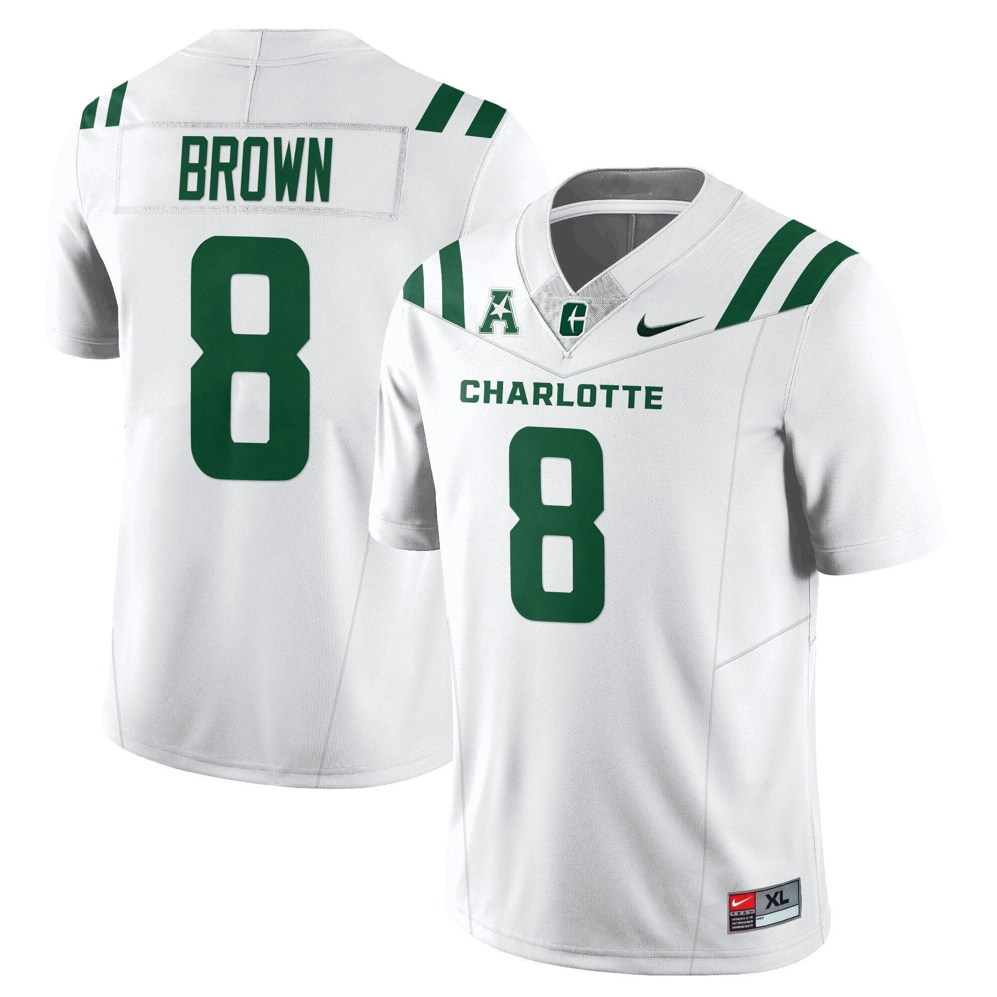 Sean Brown Jersey #8 Charlotte 49ers Football 2025 Vapor Limited Stitched White by My Store
