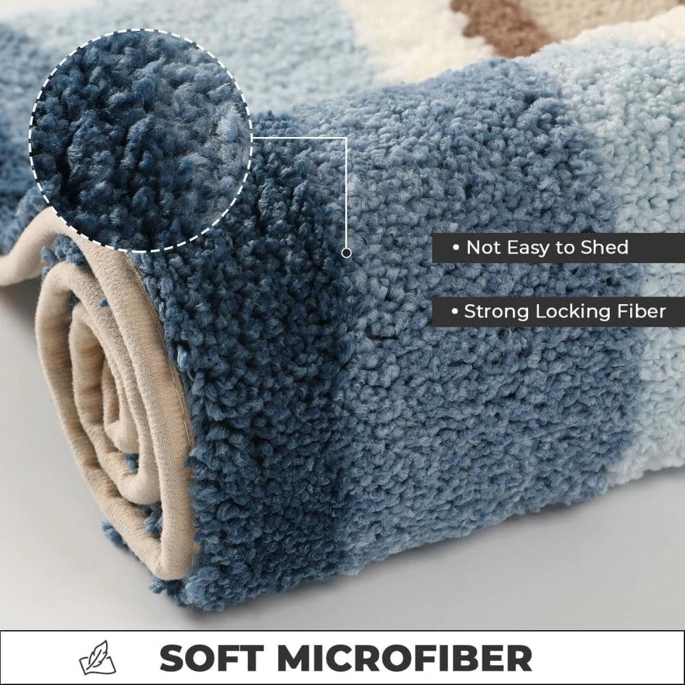 Seaside Footprint Pattern Bath Mat by Casa & Beyond