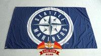 MLB Seattle Mariners Flag 3x5 FT Banner 100D Polyester Brass Grommets by flagsshop