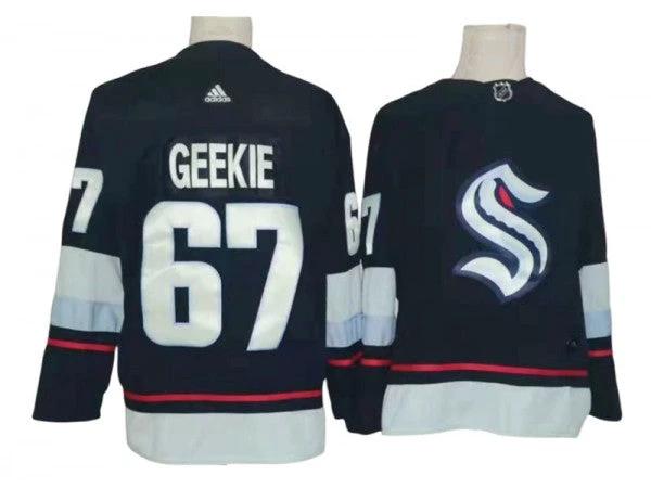 Seattle Kraken #67 Morgan Geekie Navy Jersey by Hockey David