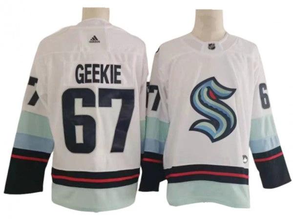 Seattle Kraken #67 Morgan Geekie White Jersey by Hockey David