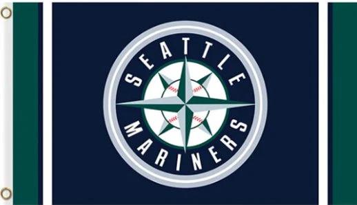 Seattle Mariners Custom Flag 3X5Ft Banner USA Polyester with Brass Grommets by flagsjustdoit