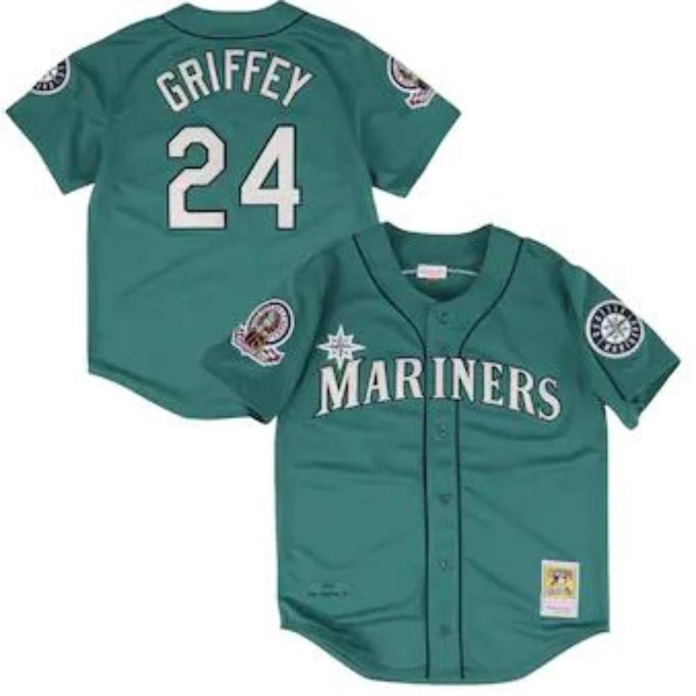 Seattle Mariners Ken Griffey Jr. Green Throwback Jersey by My Store