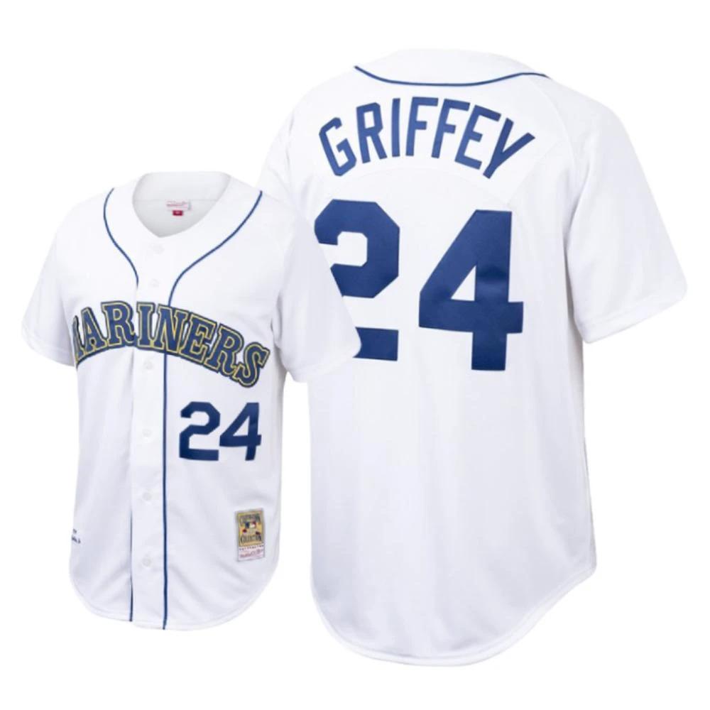 Seattle Mariners Ken Griffey Jr. White 1989 Throwback Jersey by My Store
